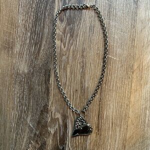 Elegant Silver Heart Necklace